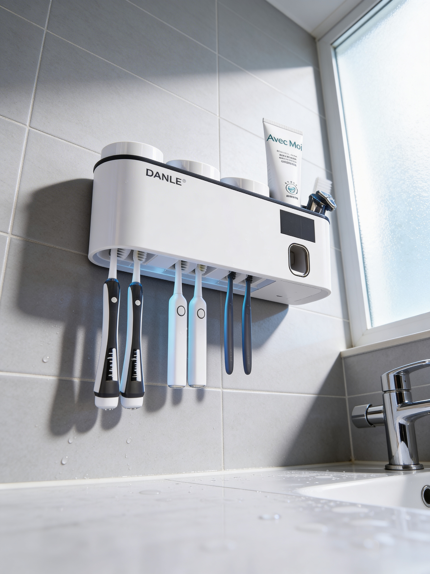La Dentalia Smart UV tandborststerilisator med rengöringskopp