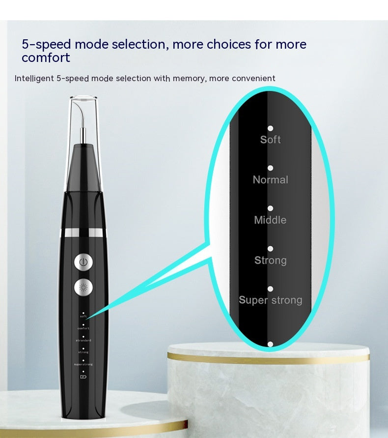 Household Portable Dental Calculus Removal Ultrasonic Teeth Cleaner