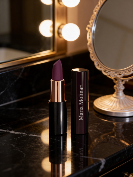 Maria Molinari Matte Nude Lipstick in a Round Tube 12