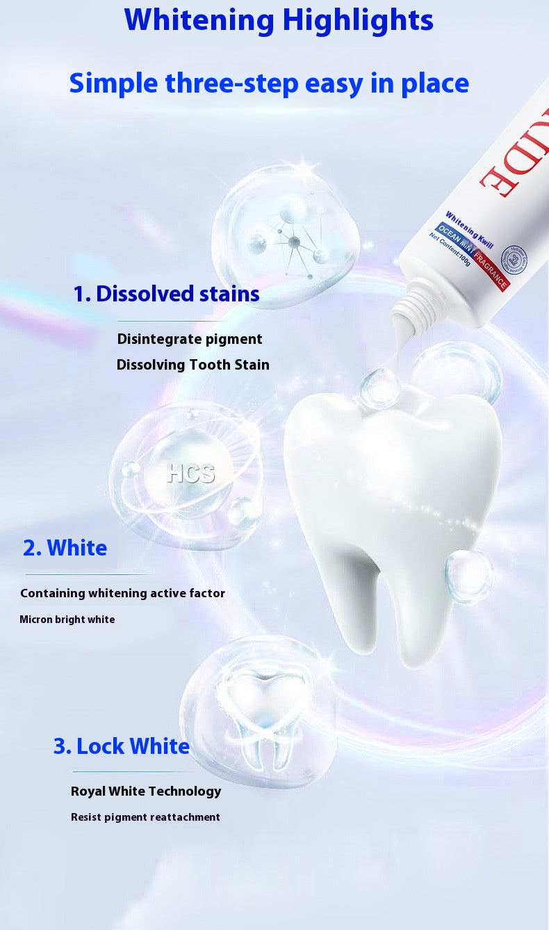 Whitening Toothpaste Breath Brightening Teeth Decontamination Cleaning