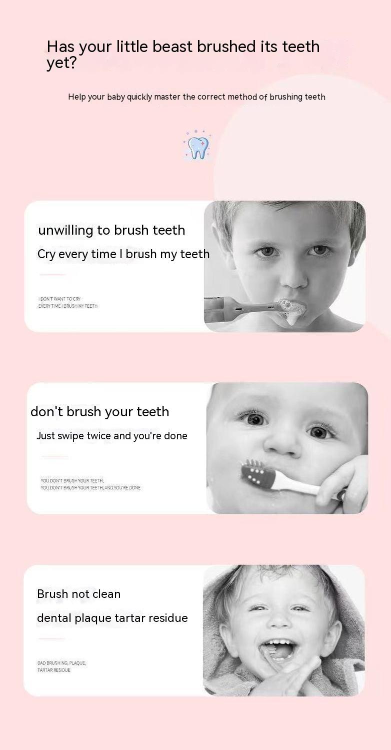 Children's U-shaped Toothbrush Baby Manual Food Grade Soft Silicone In The Mouth Type Teeth Cleaner Oral Teeth Cleaner
