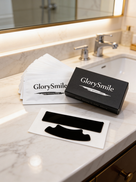 3D whitening strips för vitare tänder